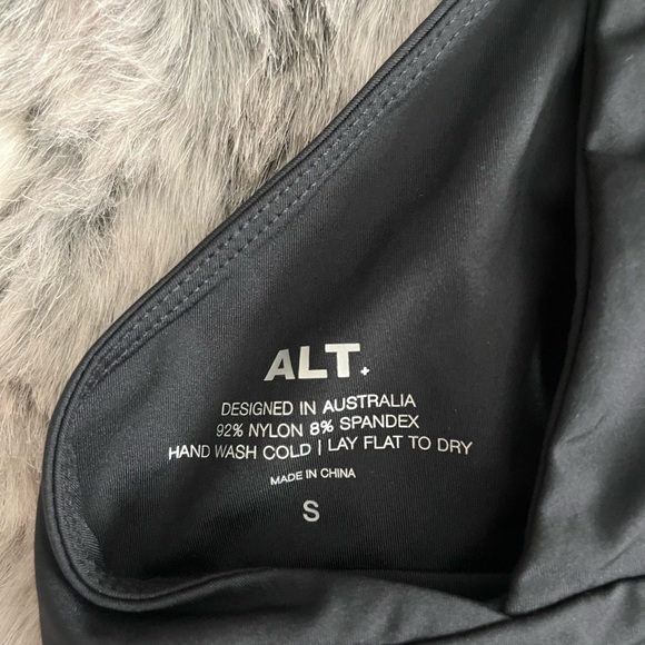 NWT ALT SWIM MOSS black bikini top sz small S - Picture 5 of 6